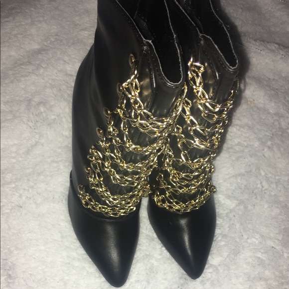 Brand New! Gold and black boots! - Picture 4 of 5